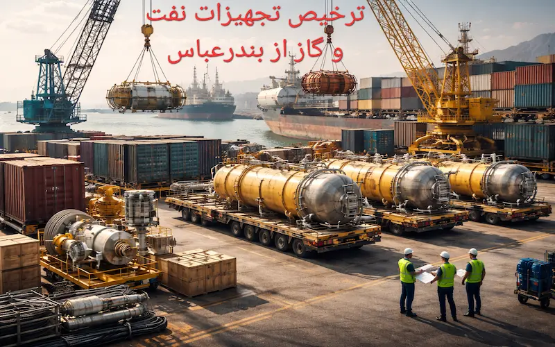 ترخیص تجهیزات نفت و گاز از بندرعباس