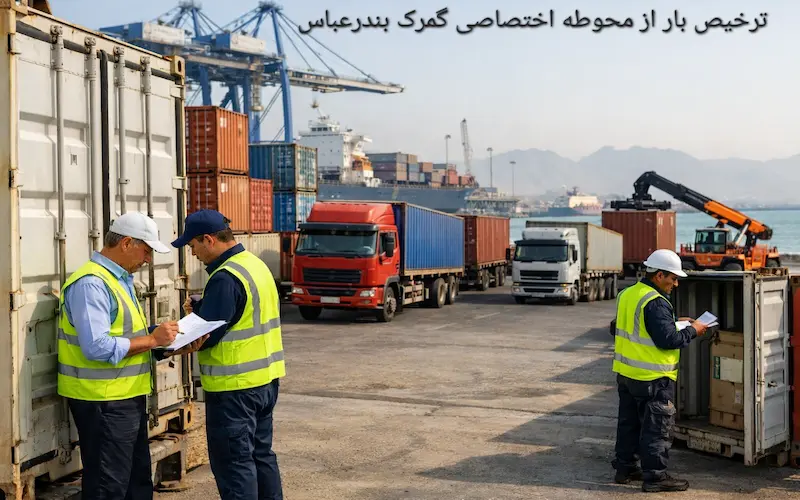 ترخیص بار از محوطه اختصاصی گمرک بندرعباس